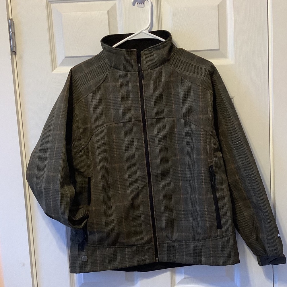 Stormtech Womens Large Cirrus‎ BX-2W H2Xtreme Waterproof Plaid Softshell Jacket